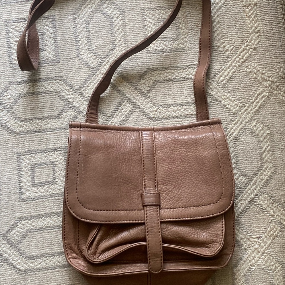 R.P.S. Rock Paper Scissors Leather Crossbody Bag